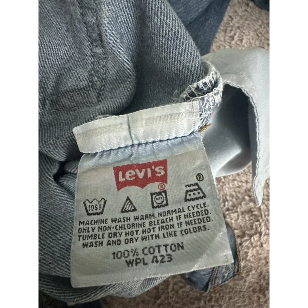 Vintage Levi’s 501xx Denim Blue Jeans USA Made 501-0193 Men’s W 36 L 32